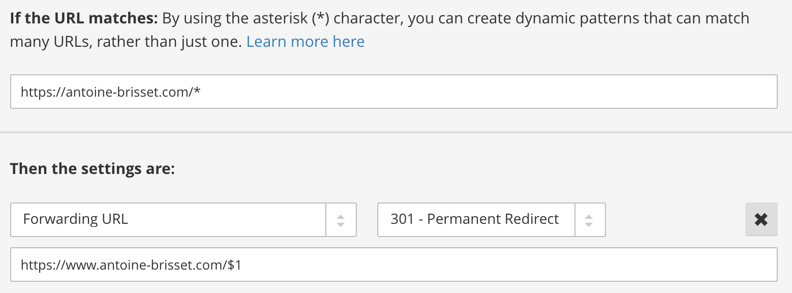 Page rule Cloudflare